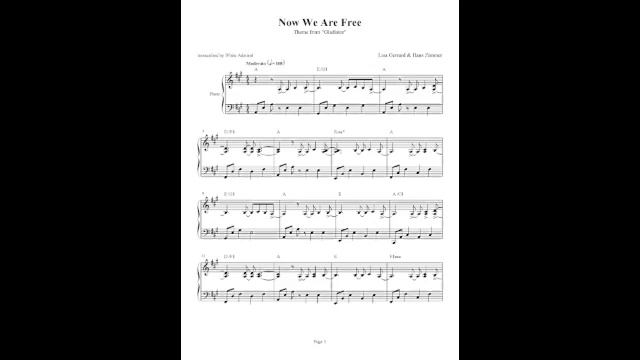 Gladiator “Now We Are Free” - Lisa Gerrard & Hans Zimmer (Piano Solo) смотреть онлайн