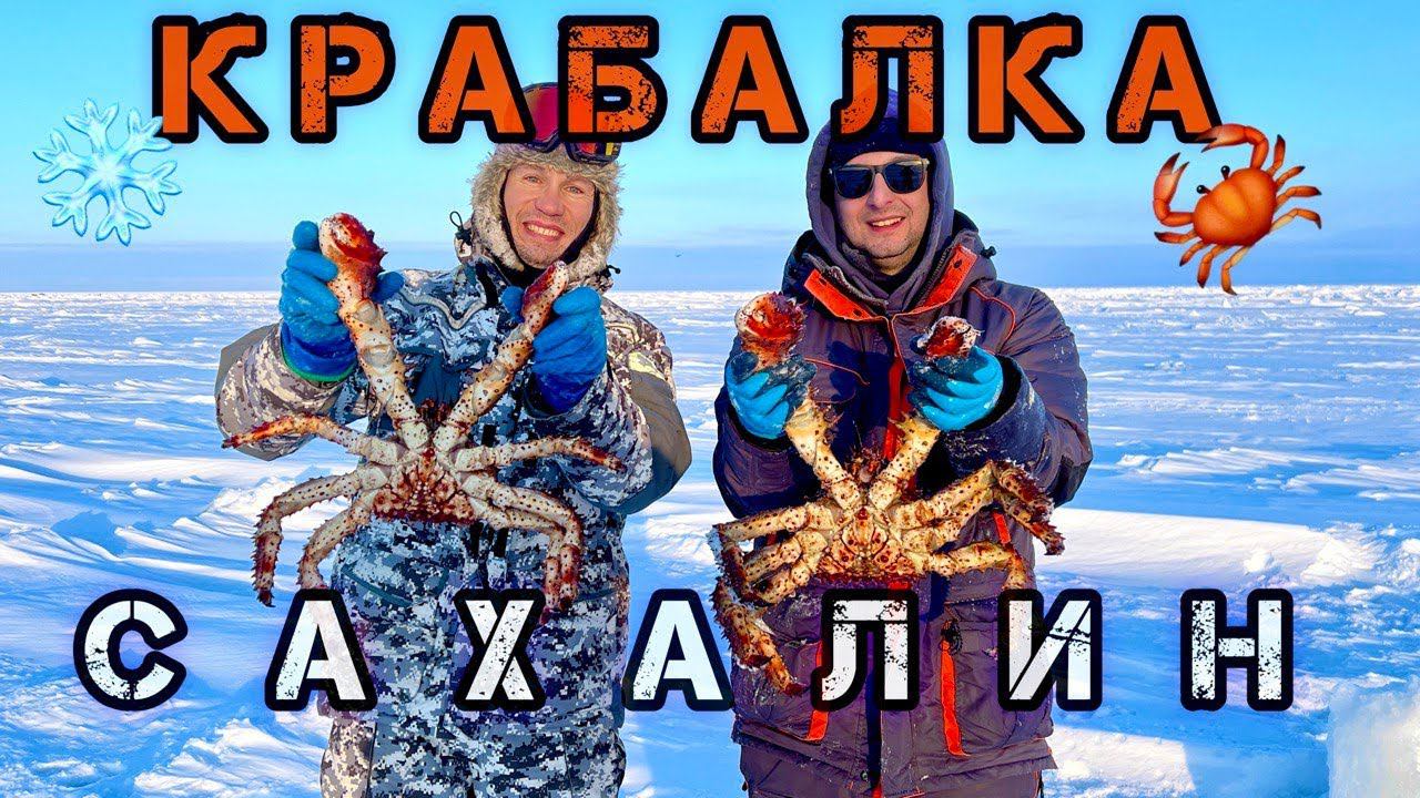 Ловим королевского краба зимой в море! Крабалка Сахалин!