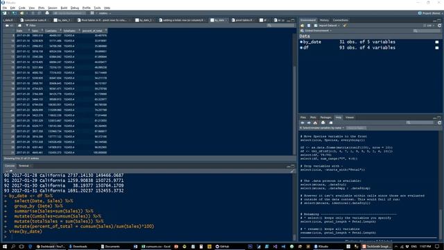 running totals in R смотреть онлайн
