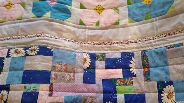Что сшить из полос и квадратов ?.. Из чего сделать бордюр одеяла ?... смотреть онлайн