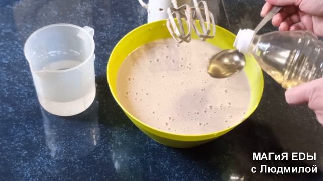 Возьмем два вида муки и получим ароматные и нежные гречневые блины. смотреть онлайн