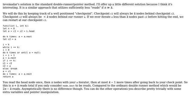 Computer Science: Finding the nth to last node in a linked list (3 Solutions!!) смотреть онлайн
