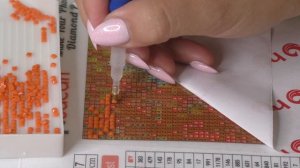 АЛМАЗНАЯ ВЫКЛАДКА Картина осень Моя первая картина квадратными стразами  Как сделать картину