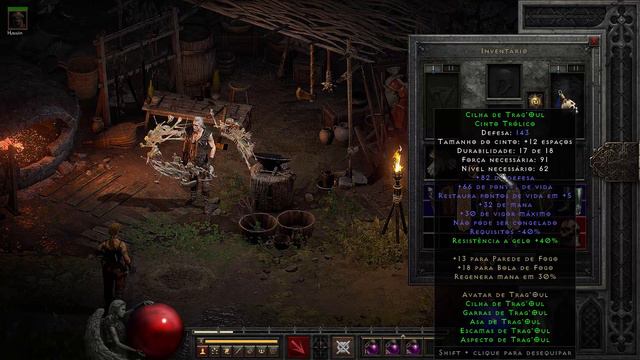 TRAG'OUL TRANG-OUL'S SET - Equipado e Completo - Bônus - Diablo 2 Resurrected! смотреть онлайн