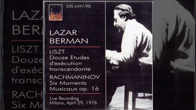 Lazar Berman Plays Liszt Trancendental Etude, S. 139 (1976 Live in Milan) смотреть онлайн
