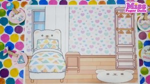 My first Toca boca / QUIET BOOK paperdoll diy | HANDMADE TOCA BOCA BEDROOM
