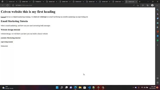 Introduction to Html How to code or use Basic html tags смотреть онлайн