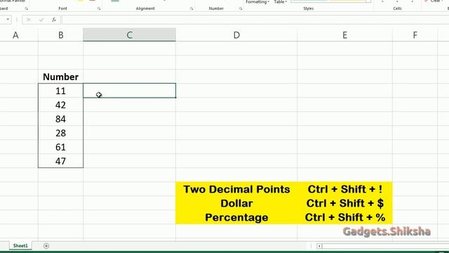 Decimal Points | Dollar | Percentage | Cool Excel Keyboard Shortcut смотреть онлайн
