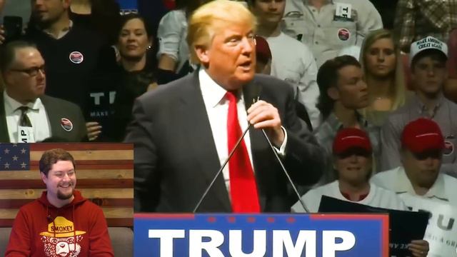 Trump TAKES ACTION when man with DISGRACEFUL shirt appears at rally смотреть онлайн