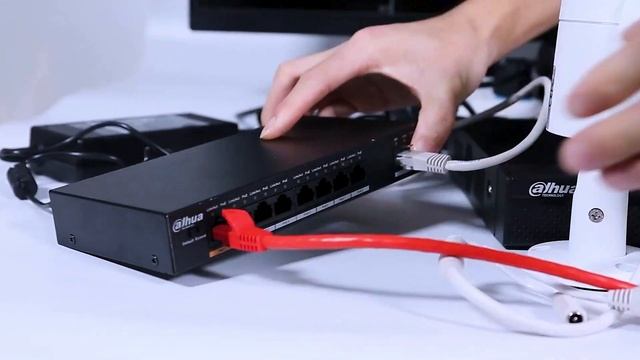 Show The Dahua IPC Camera NVR And Swtich Plug And Play