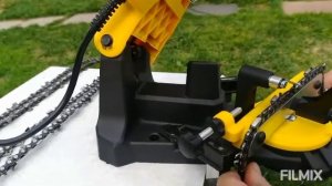 заточка цепи в домашних условиях. Станок HUTER.