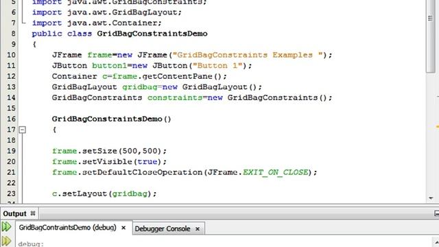 Java Programming Tutorial -GridBagConstraints-11- public static final int SOUTH смотреть онлайн