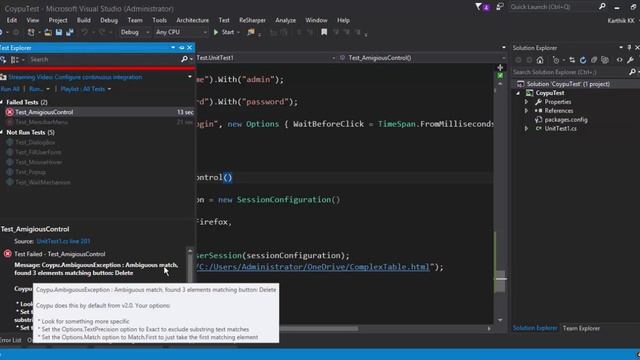 Part 9 - Handling ambiguity of control using Coypu for Selenium with C# (Coypu video series) смотреть онлайн