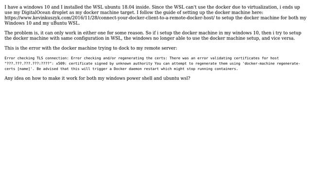 DevOps & SysAdmins: Windows and WSL docker-machine conflict смотреть онлайн