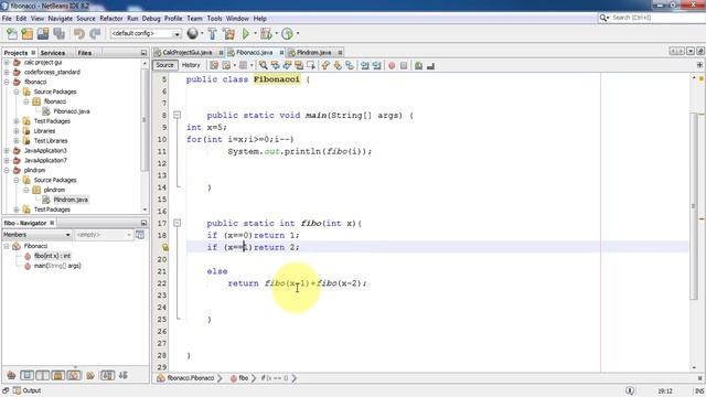 شرح تطبيق متسلسلة فيبوناتشى بالجافا fibonacci series by java смотреть онлайн