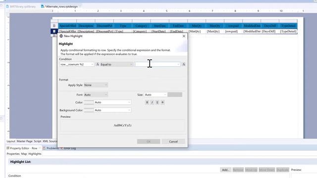 BIRT Alternate row color смотреть онлайн