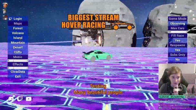 Biggest Stream Hover Racing ИГРА ДЛЯ СТРИМА С ЧАТОМ ЛОТЕРЕЯ смотреть онлайн