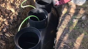 Монтаж станции глубокой биологической очистки Орион 3 с принудительным сбросом