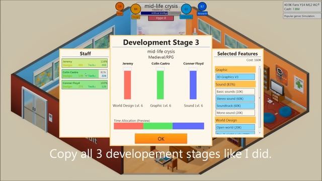 Game Dev Tycoon - How to get perfect scoring games that make a lot of money смотреть онлайн