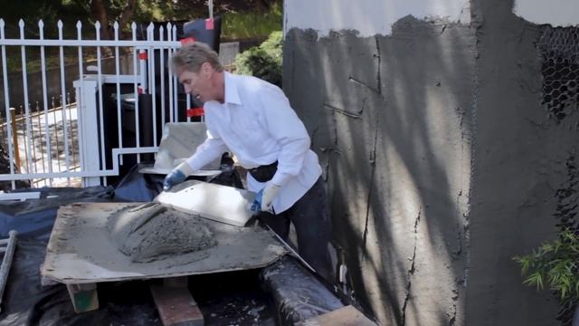 Apply Stucco With Hawk And Trowel And Go Devel