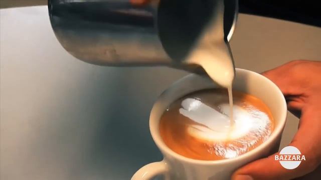 Latte Art tutorial - Stick Figure (LATTE ART) смотреть онлайн