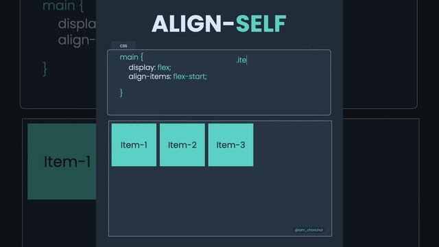 Learn Flexbox Align-self in 13 seconds. смотреть онлайн