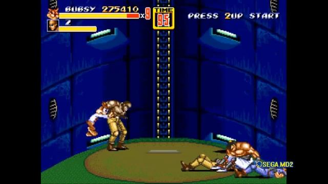 Bubsy in Streets of Rage 2 (Sega Genesis) - Longplay смотреть онлайн