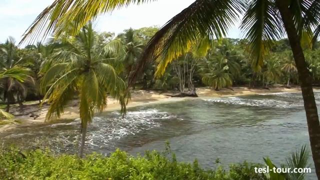 Экзотический пляж "Баунти" в Бокас-дель-Торо (Bocas Del Toro "Bounty" beach) смотреть онлайн