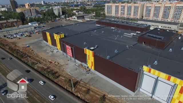 Аэросъемка строительства торгового центра "Горки Парк" смотреть онлайн
