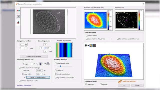 3D reconstruction from a pair of SEM images with Mountains® software смотреть онлайн