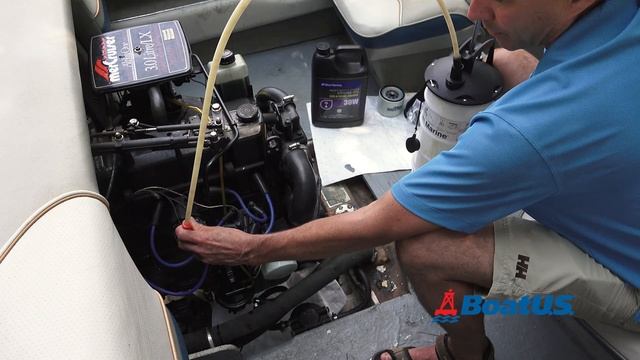 Changing Oil In Inboard or I/O Boat | BoatUS смотреть онлайн