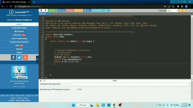 Convert Fahrenheit to Celcius in Java || Only in odia || Practice coding Questions in Java. смотреть онлайн
