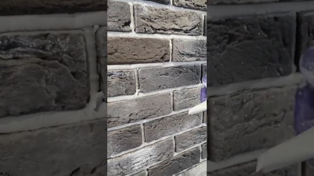 Заполнение декоративного камня, треугольным пакетом, шва. смотреть онлайн