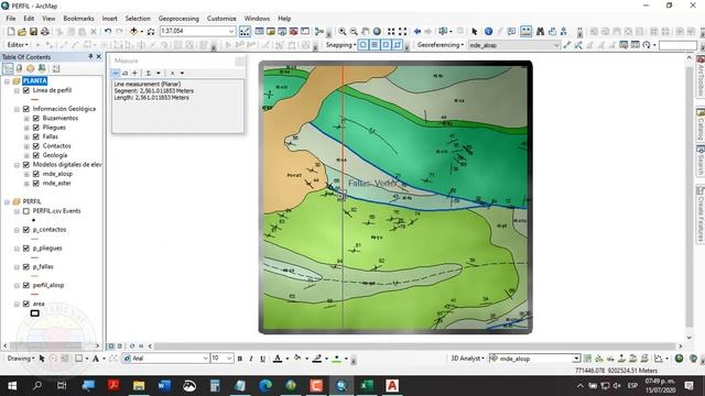 PERFILES GEOLÓGICOS EN ARCMAP смотреть онлайн