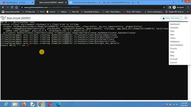 How To Create Django Website In PythonAnyWhere смотреть онлайн