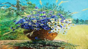 Цветочные натюрморты художника Марины Захаровой.