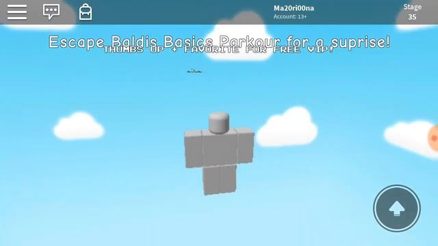 Марина и Полина играют в паркур с Балди в Роблоксе (Baldis Basics Parkour * Roblox) смотреть онлайн