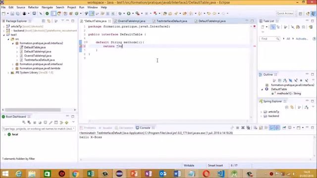 Tutoriel JAVA8 N°2: Default Method Definition in Interface | Java 8 смотреть онлайн