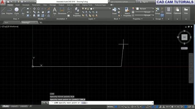 AutoCAD 2018 Tutorial for Beginners 79 HOW TO DRAW A LINE USING ABSOLUTE COORDINATE SYSTEM# смотреть онлайн