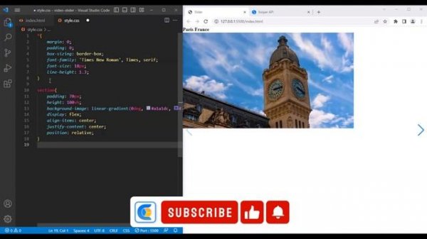 Video Slider | Swiper Video Slider Amazing Slider | Animation Text Video Slider | Swiperjs Slider.