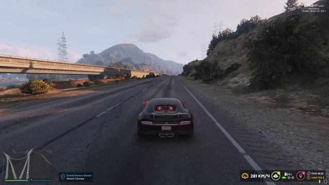Самая дорогая машина в GTA 5 RP. Обзор BUGATTI CHIRON. DOWNTOWN/BLACKBERRY/STRAWBERRY/VINEWOOD смотреть онлайн