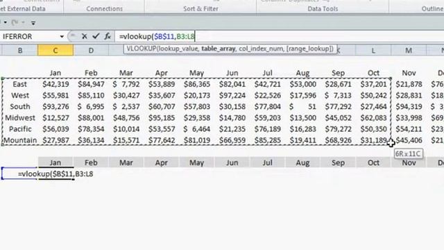 7 Data Visualization Example 2 Using Excel VLookup смотреть онлайн