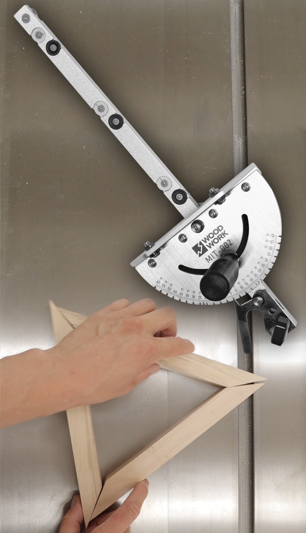 Каретка или угловой упор для пил и фрезера | MIT-002 Woodwork с транспортиром | Мастерская GORDEEN смотреть онлайн