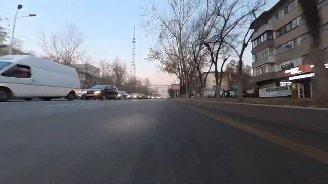 Атакент - Дворец Республики. Часть 1 - Проезжая часть - 6,2 км - 14 минут. смотреть онлайн