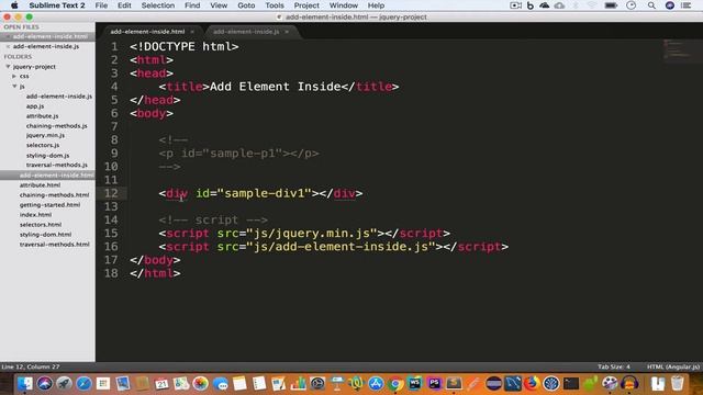 jQuery - Adding elements inside existing elements #08 смотреть онлайн