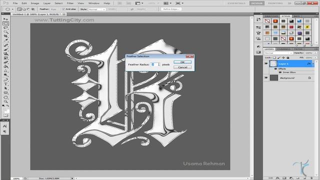 How to Create Shiny Chrome Text Effect in Photoshop смотреть онлайн