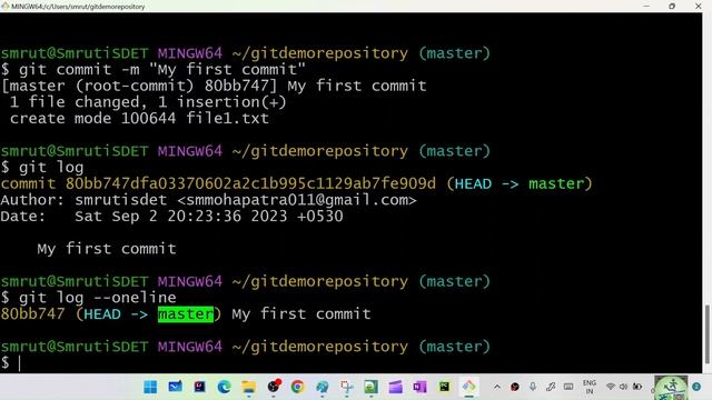 Head Pointer in Git | Add files to stage | see git commit history | head~1 | detached state of Head смотреть онлайн