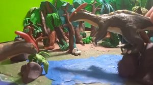 Динозавры. Лепка из пластилина.