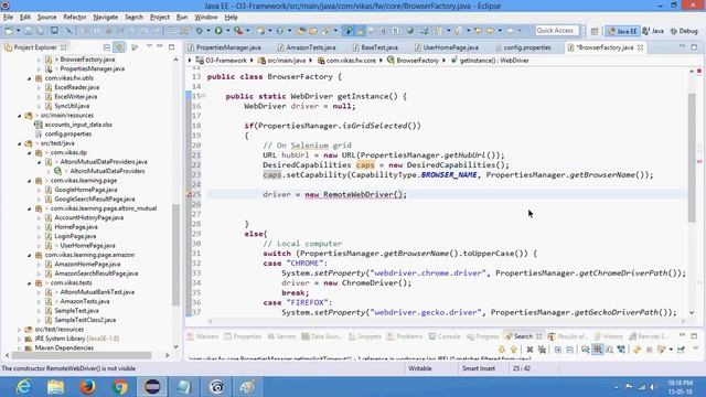O3 Framework 25 Part 2 - Add selenium Grid Support to Framework смотреть онлайн