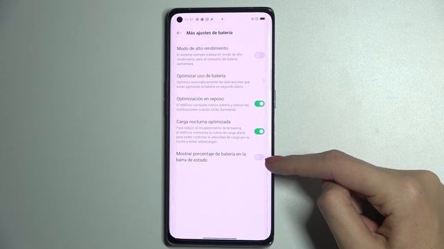 Poner porcentaje de batería en Oppo Reno 6 Pro - cómo poner el porcentaje de batería смотреть онлайн